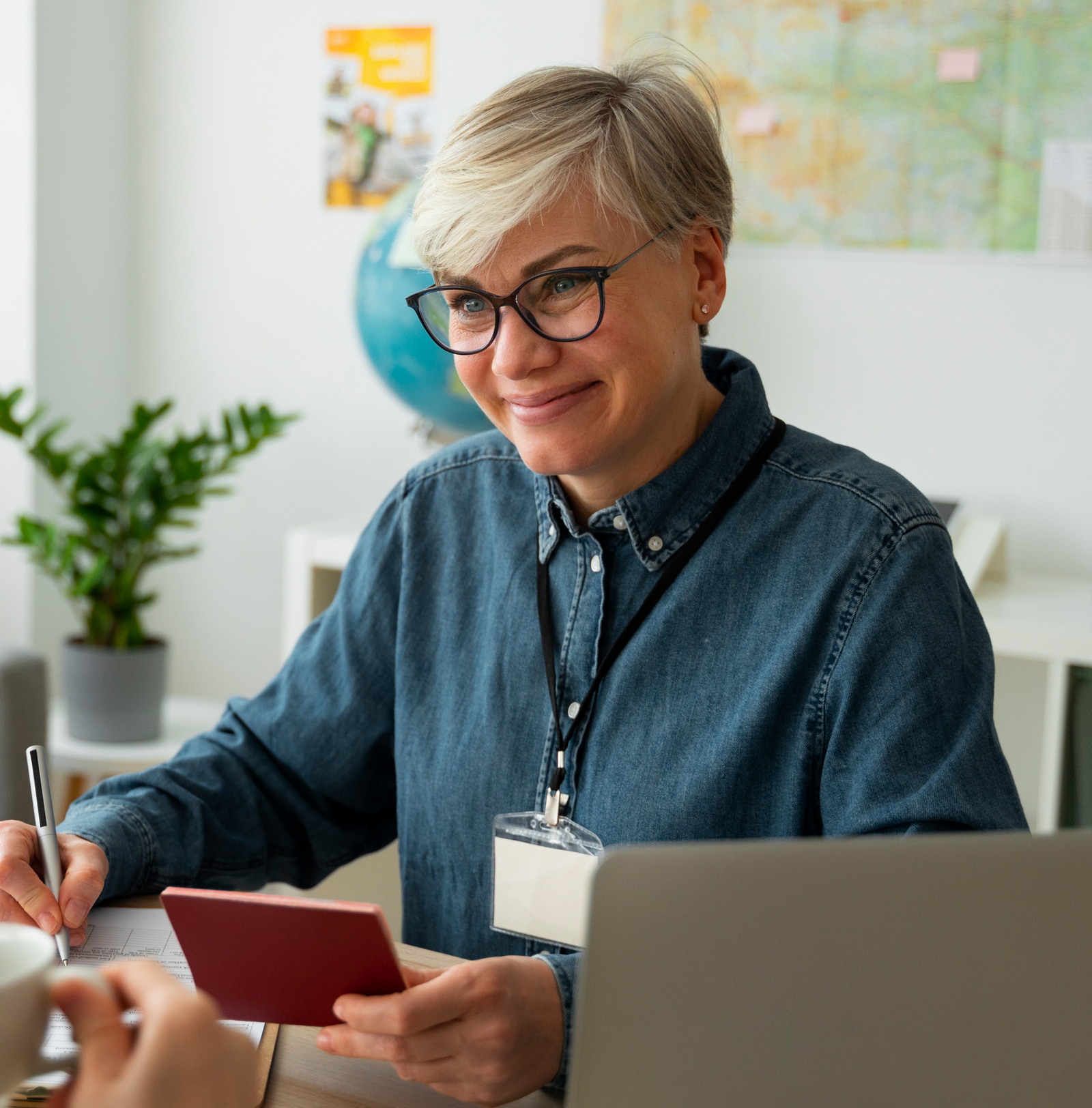 Housing Officer Meeting Client